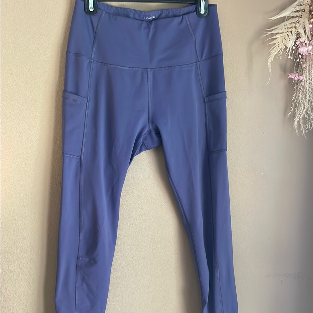 Purple High-Waisted Seamless Leggings
